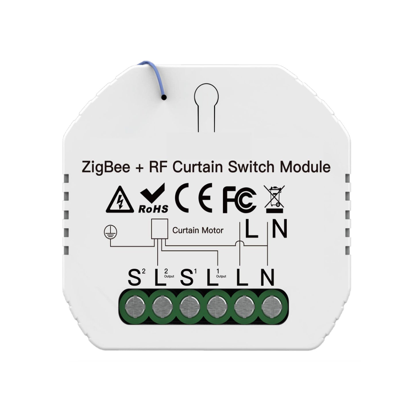 Zigbee + RF Mini DIY Smart Curtain Switch Module Relay