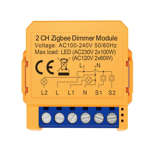 Zigbee Mini DIY Smart Light Dimmer Switch Module Relay Timer 1/2 Gang