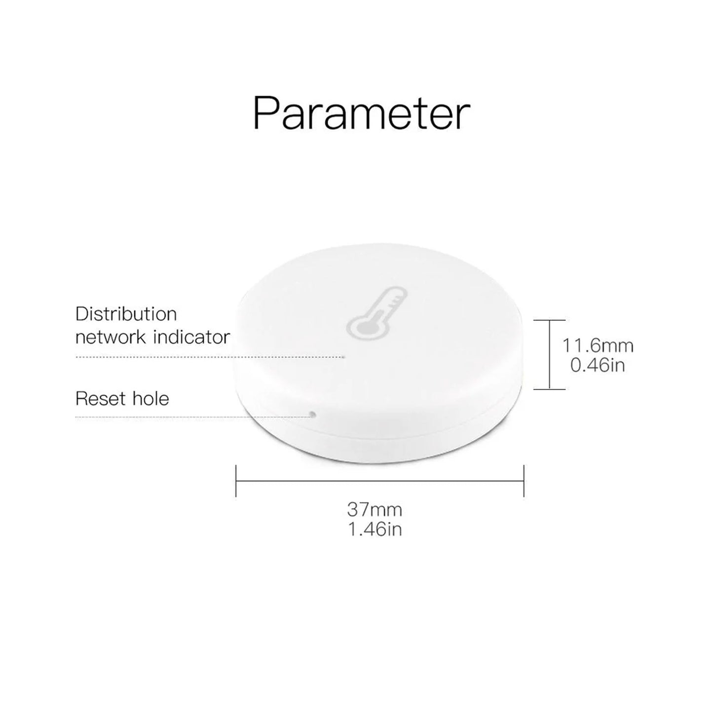 Zigbee Smart Temperature and Humidity Sensor Meter