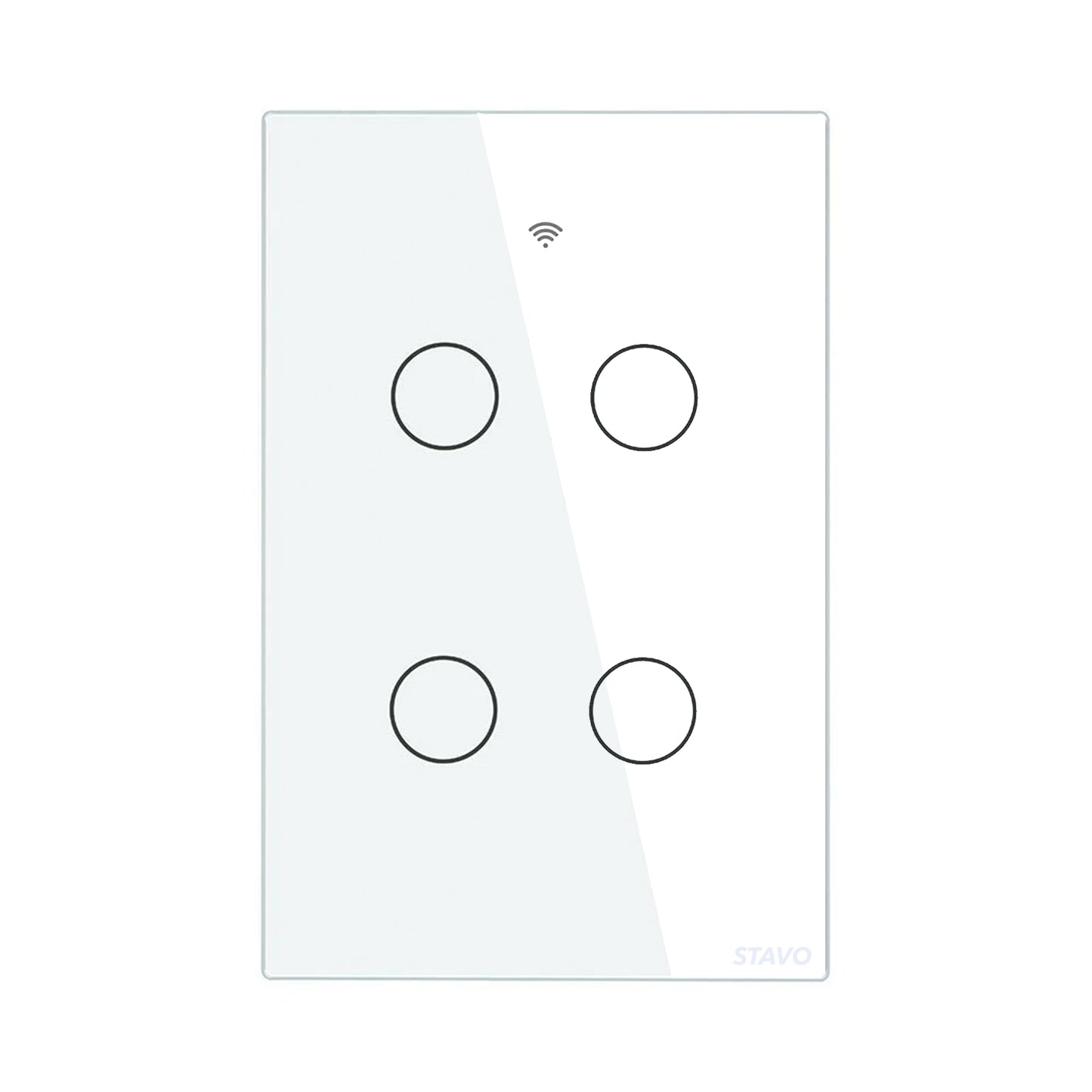 Smart Switch Panel Glass Panel US Version 1/2/3/4 Gang (ONLY PANEL without switch）